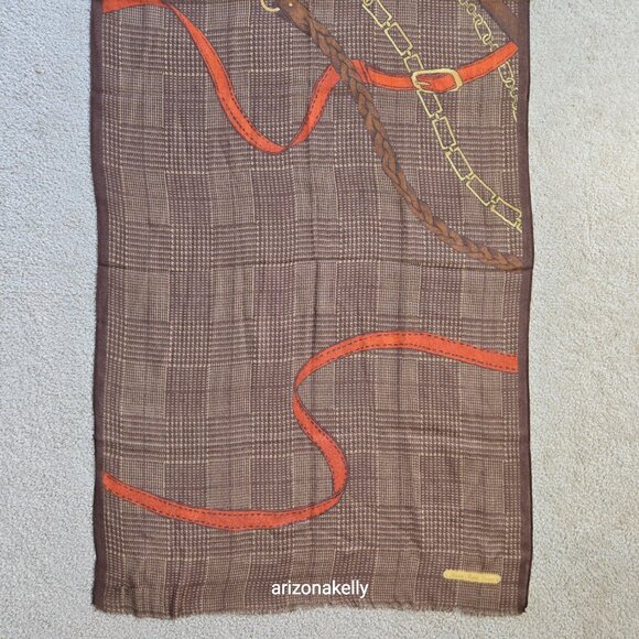NWT Ralph Lauren Wool Lightweight Scarf Equestrian - Picture 2 of 9